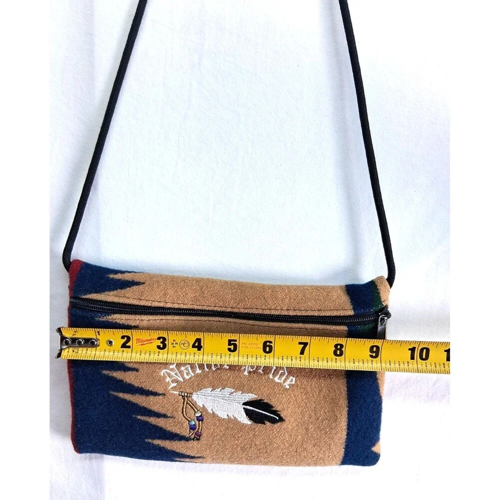 Southwestern Woven Crossbody Bag Tribal Boho Saddle Blanket Purse Western
